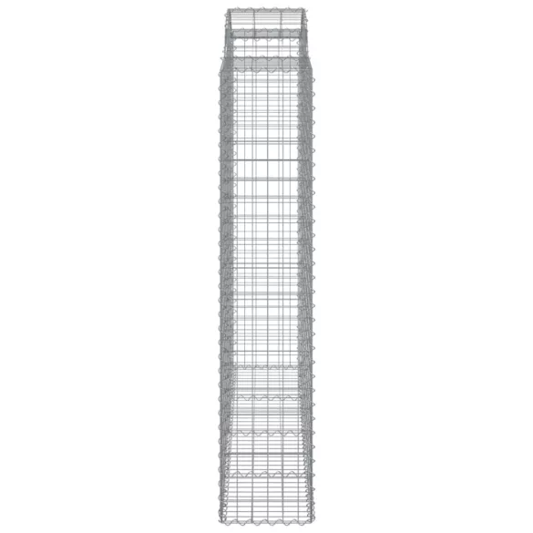10 db íves horganyzott vas gabion kosár 200x50x200/220 cm