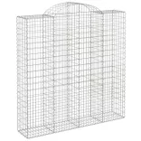 11 db íves horganyzott vas gabion kosár 200x50x200/220 cm