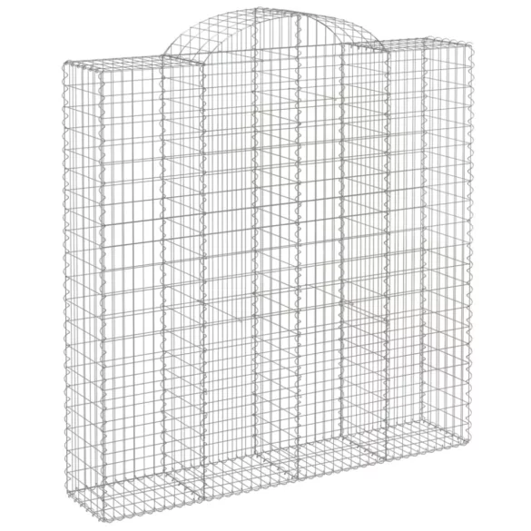 11 db íves horganyzott vas gabion kosár 200x50x200/220 cm