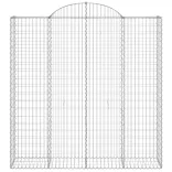 11 db íves horganyzott vas gabion kosár 200x50x200/220 cm