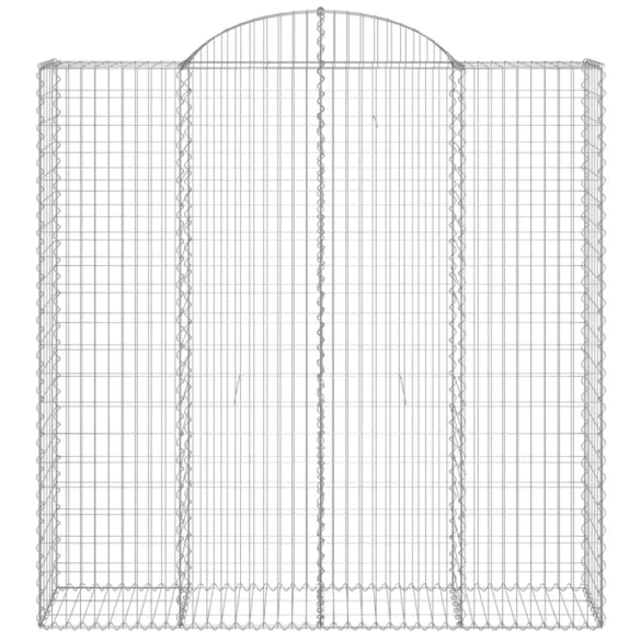 11 db íves horganyzott vas gabion kosár 200x50x200/220 cm