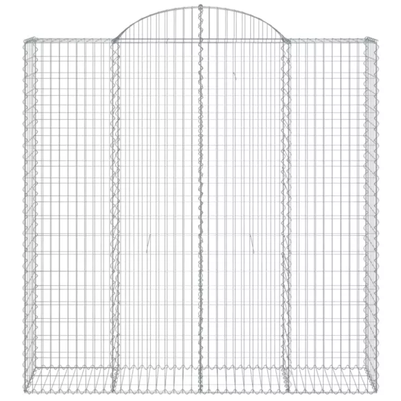 12 db íves horganyzott vas gabion kosár 200x50x200/220 cm