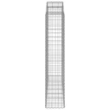 12 db íves horganyzott vas gabion kosár 200x50x200/220 cm