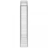 2 db íves horganyzott vas gabion kosár 200x50x220/240 cm