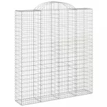 3 db íves horganyzott vas gabion kosár 200x50x220/240 cm