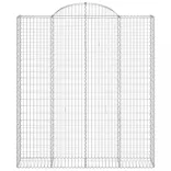 3 db íves horganyzott vas gabion kosár 200x50x220/240 cm