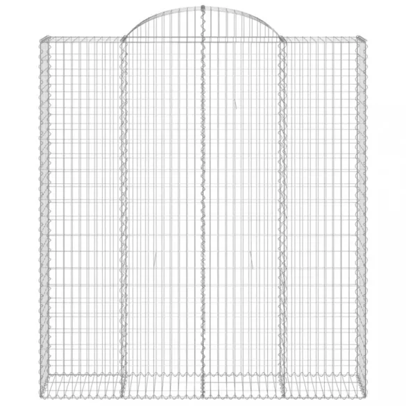 3 db íves horganyzott vas gabion kosár 200x50x220/240 cm