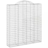 4 db íves horganyzott vas gabion kosár 200x50x220/240 cm