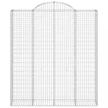 4 db íves horganyzott vas gabion kosár 200x50x220/240 cm