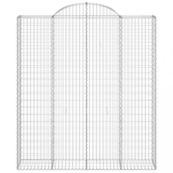 4 db íves horganyzott vas gabion kosár 200x50x220/240 cm