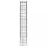 6 db íves horganyzott vas gabion kosár 200x50x220/240 cm