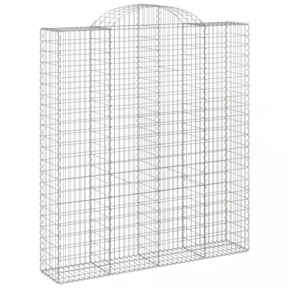 7 db íves horganyzott vas gabion kosár 200x50x220/240 cm
