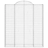 8 db íves horganyzott vas gabion kosár 200x50x220/240 cm