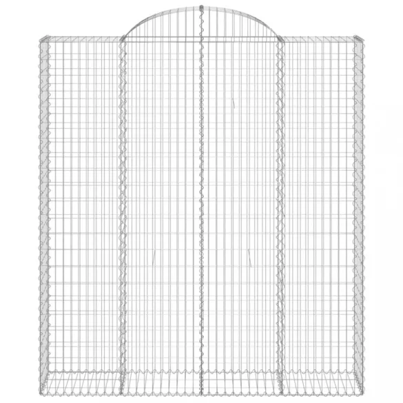 8 db íves horganyzott vas gabion kosár 200x50x220/240 cm