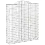 10 db íves horganyzott vas gabion kosár 200x50x220/240 cm