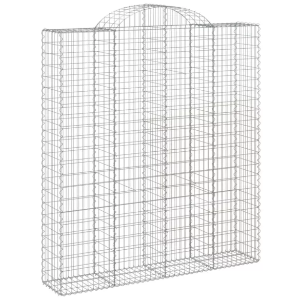 11 db íves horganyzott vas gabion kosár 200x50x220/240 cm