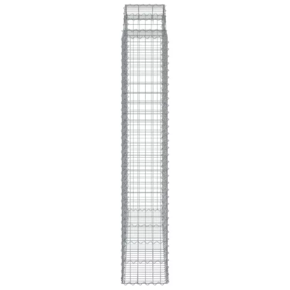 11 db íves horganyzott vas gabion kosár 200x50x220/240 cm