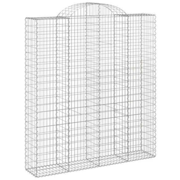 13 db íves horganyzott vas gabion kosár 200x50x220/240 cm