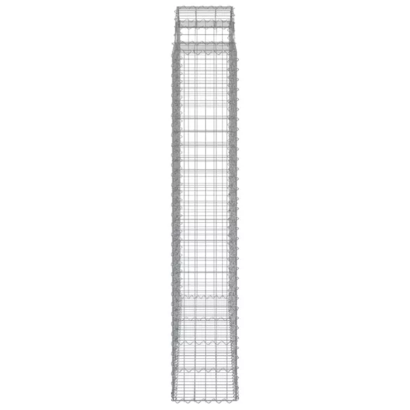 13 db íves horganyzott vas gabion kosár 200x50x220/240 cm