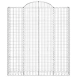 14 db íves horganyzott vas gabion kosár 200x50x220/240 cm