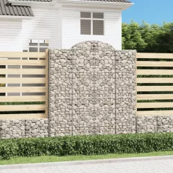 15 db íves horganyzott vas gabion kosár 200x50x220/240 cm