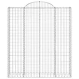15 db íves horganyzott vas gabion kosár 200x50x220/240 cm