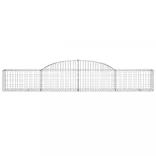2 db íves horganyzott vas gabion kosár 300x30x40/60 cm