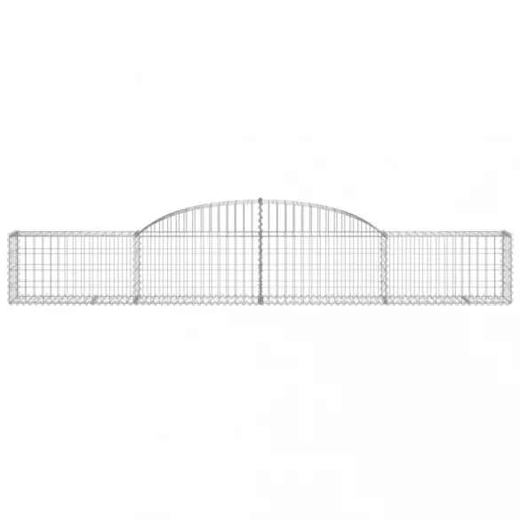 2 db íves horganyzott vas gabion kosár 300x30x40/60 cm