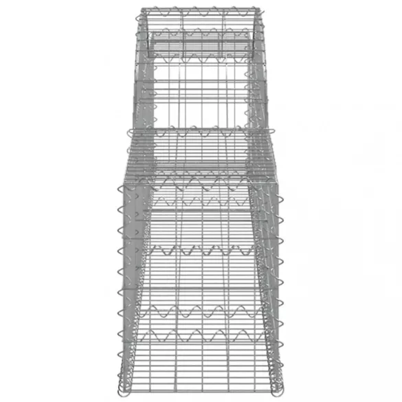 2 db íves horganyzott vas gabion kosár 300x30x40/60 cm