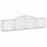 3 db íves horganyzott vas gabion kosár 300x30x60/80 cm