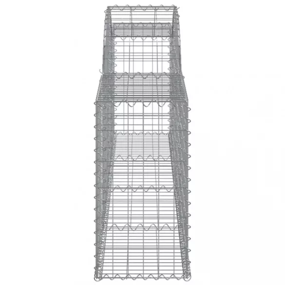 3 db íves horganyzott vas gabion kosár 300x30x60/80 cm