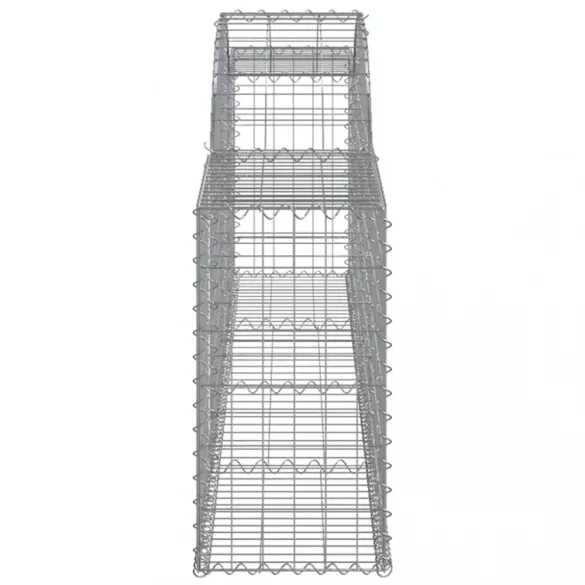 7 db íves horganyzott vas gabion kosár 300x30x60/80 cm