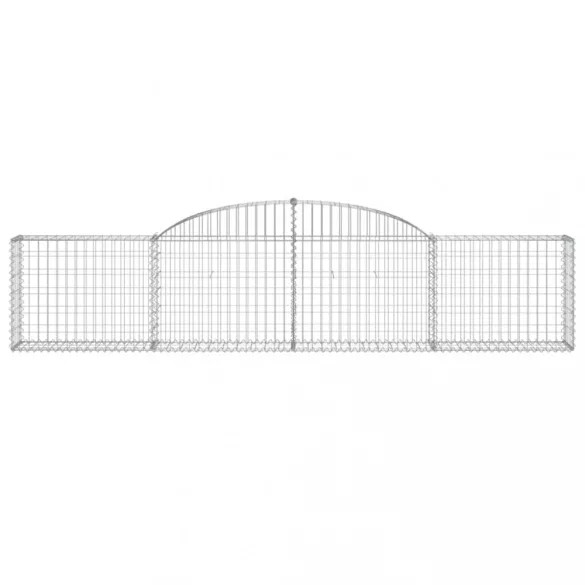 8 db íves horganyzott vas gabion kosár 300x30x60/80 cm