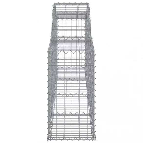 8 db íves horganyzott vas gabion kosár 300x30x60/80 cm