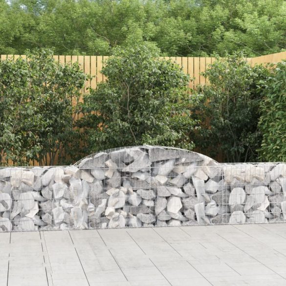 12 db íves horganyzott vas gabion kosár 300x30x60/80 cm