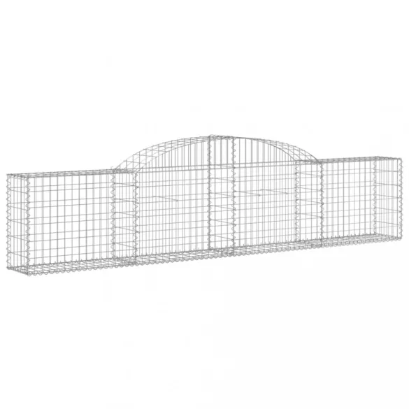 12 db íves horganyzott vas gabion kosár 300x30x60/80 cm