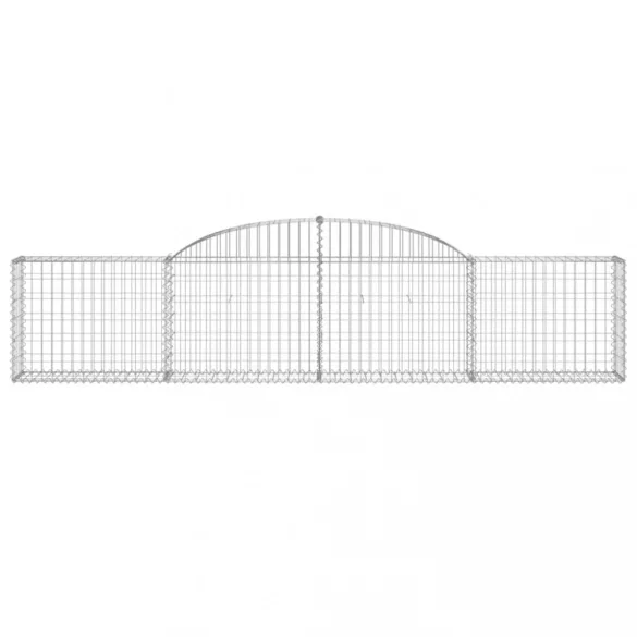12 db íves horganyzott vas gabion kosár 300x30x60/80 cm