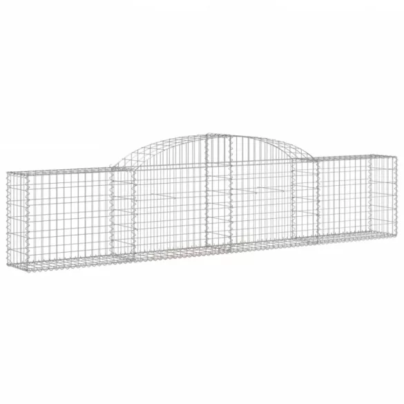 15 db íves horganyzott vas gabion kosár 300x30x60/80 cm