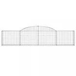 15 db íves horganyzott vas gabion kosár 300x30x60/80 cm