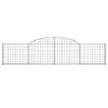 17 db íves horganyzott vas gabion kosár 300x30x60/80 cm