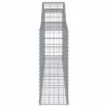 2 db íves horganyzott vas gabion kosár 300x30x80/100 cm