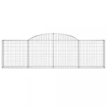 3 db íves horganyzott vas gabion kosár 300x30x80/100 cm
