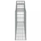 5 db íves horganyzott vas gabion kosár 300x30x80/100 cm