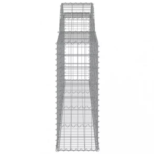 10 db íves horganyzott vas gabion kosár 300x30x80/100 cm