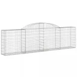 12 db íves horganyzott vas gabion kosár 300x30x80/100 cm