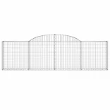 12 db íves horganyzott vas gabion kosár 300x30x80/100 cm