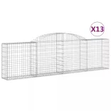 13 db íves horganyzott vas gabion kosár 300x30x80/100 cm
