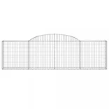15 db íves horganyzott vas gabion kosár 300x30x80/100 cm