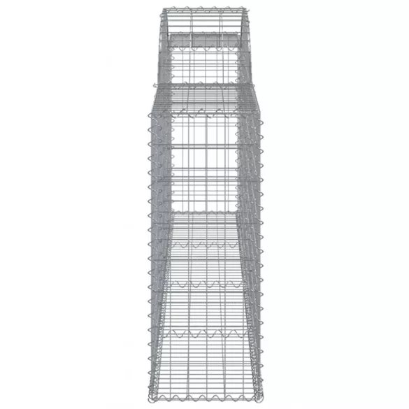 15 db íves horganyzott vas gabion kosár 300x30x80/100 cm
