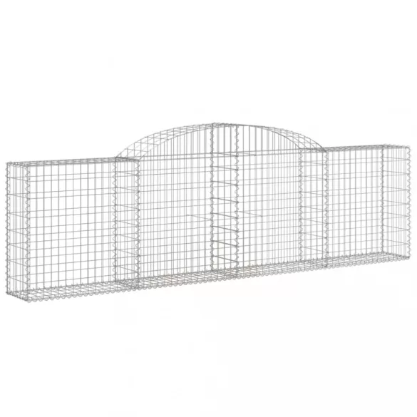 20 db íves horganyzott vas gabion kosár 300x30x80/100 cm